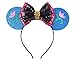 CLGIFT Frozen Inspired Minnie Mouse Ears Headband,Pick your princess, Elsa Minnie Ears, Snowflake Ears, Anna Ears,holiday minnie ears (ANNA)