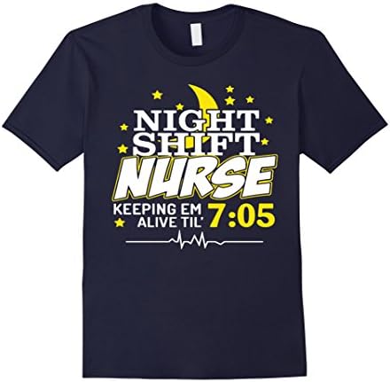 Men's NURSES DAY GIFT: I'M A NIGHT SHIFT NURSE t shirt for Nurses  XL Navy