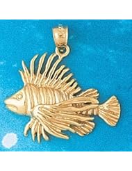 Dazzlers Solid 14k Gold Goldfish Charm Pendant Available in three colors from jewelsberry (weights: 5.4 grams only)