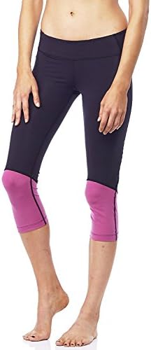 Plum Hanna Crop -Black/Plum Burst-Medium (M)