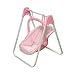 Badger Basket Doll Swing And Carrier - Pink/White