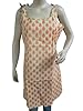 Boho Dress Tunic Kurta Cotton Tunics Beige Orange Strap Top