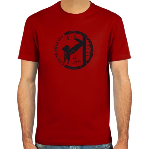 T-Shirt René Higuita ::: Farbauswahl: skyblue, sand, weiß oder deepred ::: Größen: S-XL ::: Fußball-Kult