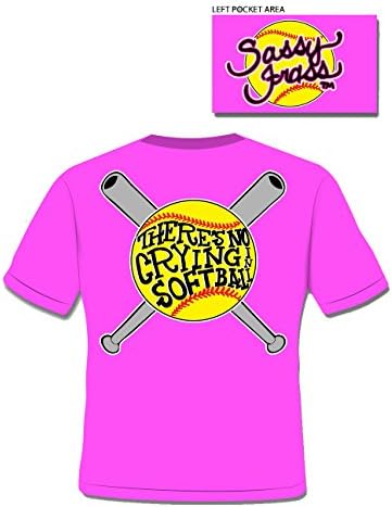 Softball No Crying - Ladies (Adult/Youth) Christian T-Shirt