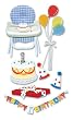 EK Success SPJBLG045 Jolee's Boutique Le Grande Birthday Dimensional Stickers