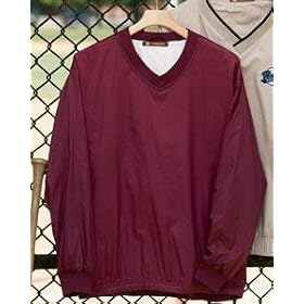 Buy Athletic V-Neck Pullover Jacket BLACK - 3XL by Harriton