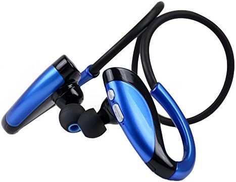 Bluetooth Headphones 4.1 Wireless Running Exercise Sport Stereo In-Ear Noise Cancellation Sweatproof Headset with Mic for iPhone Samsung and Android Phones (Blue)