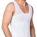 Hanerdun- Mens Slimming Body Shaper Shirt With Zipper Abs Abdomen Slim,Black,XX-Large