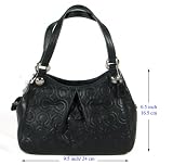 NEW AUTHENTIC COACH MIA EMBOSSED LEATHER SMALL MINI MAGGIE (Black/Silver) Reviews