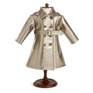 Metallic Trench Coat ~ Fits 18 American Girl Dolls by Girlfriends Collection Carpatina Dolls
