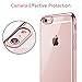 iPhone 6 Case, KKtick 4.7'' Ultra Slim Crystal Clear back panel Metal Plating Bumper case iPhone 6s Gel Case Frame TPU Soft Case Cover for iPhone 6S/6-Rose