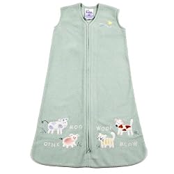 Halo Innovations Sleepsack Wearable Blanket Applique Micro Fleece, Barnyard, Medium