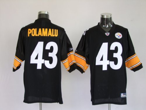 Pittsburgh Steelers Troy Polamalu Black Jersey size 54 2XL