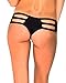 iHeartRaves Black Micro Cut Out Booty Shorts Bottoms (Small/Medium)