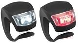Knog Beetle Twinpack Super Bright White X2 LED & Red X2 LED Light Set. Black Bodies. BE SAFE - BE SEEN !