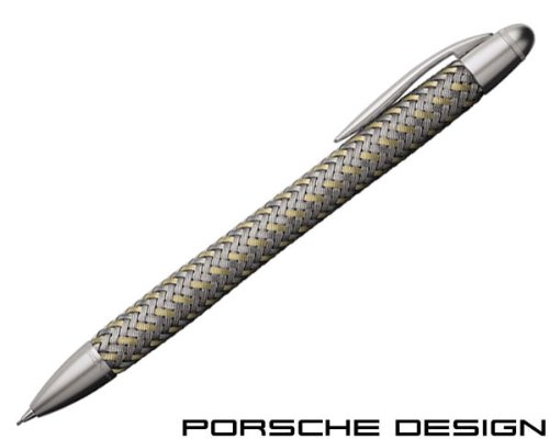 Porsche Design P3110 TecFlex Stainless Steel Gold Mechanical Pencil 180571