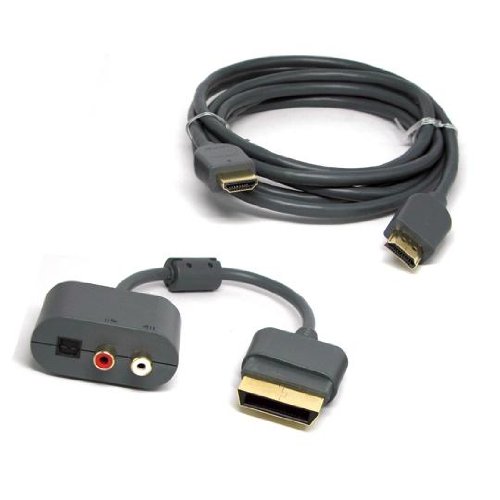 XBOX 360 HDMI AV CABLE+OPTICAL RCA ADAPTER