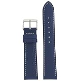 Watch Band Genuine Soft Leather Cobalt Blue 26mm