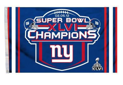 New York Giants Superbowl Super Bowl XLVI 46 Champions 3X5 Foot Flag