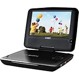 Coby TFDVD7309 7-Inch Portable DVD/CD/MP3 Player with Swivel Screen (Black)