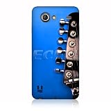 Ecell - HEAD CASE BLUE ELECTRIC GUITAR HARD BACK CASE FOR SAMSUNG GALAXY S ADVANCE I9070