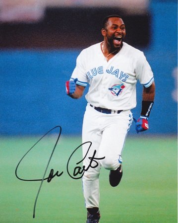 Joe Carter Autographed Toronto Blue Jays 8x10 Photo