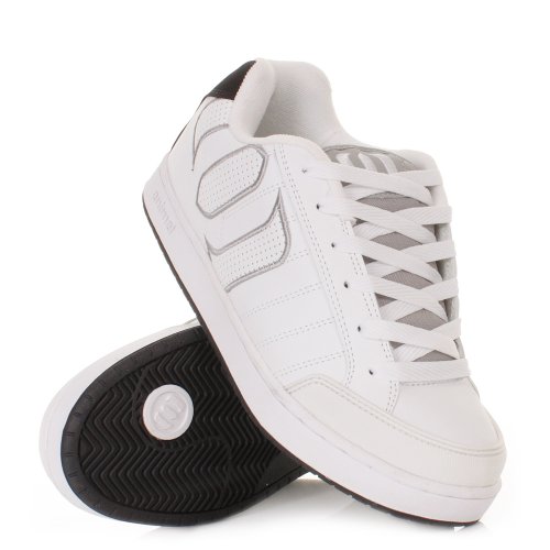 Mens Animal Mitch White Skate Trainers Shoes SIZE 10