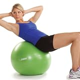The Firm Slim and Sculpt Stability Ball with DVD, Green, 65-Millimeter