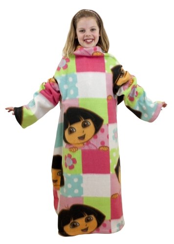 Dora The Explorer Buttons Official Sleeved Fleece Wrap Blanket
