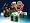 Little People Santa on Sleigh with Reindeer and Elf - includes present with puppy surprise