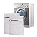 CoZroom Deluxe Wash Bag Set System – 4 Laundry Wash Bags and 3 Bra Wash Bags, for Delicate Clothes with Zipper Protector-Color White