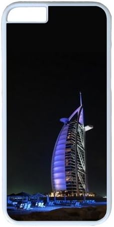 MOKSHOP Unique Burj al arab building Hard Case Protective Shell Cell Phone Cover For Apple Iphone 6 (4.7 Inch) - PC White