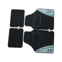 FK Automotive FKMAL205 Fu�matten Set FK 4-teilig universal 2x vorne (ca. 640x470 mm), 2x hinten (ca. 300x400 mm) schwarz/grau