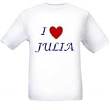 I LOVE JULIA - Name-series - White T-shirt
