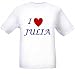 I LOVE JULIA - Name-series - White T-shirt