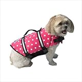 Dog Supplies Designer Doggy Life Jacket Xxsmall Pink Polka Dot Up To 6 Lbs