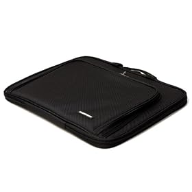 CaseCrown Double Memory Foam Padded Laptop Case with Front Pocket (Nylon Black)Sony VAIO VGN-NR260E/W 15.4-Inch Laptop