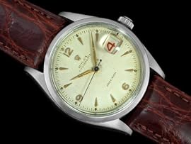 1954 ROLEX Vintage Mens Oysterdate Date, Stainless Steel - CLASSIC