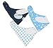 TRUBAMBI Bibs. Best Quality Baby Bandana Bibs. Perfect Bib for Drooling teething babies and toddlers. 5 pcs Super Absorbent Bibs. Baby Boy Gift set Stylish assorted designs (Blue)