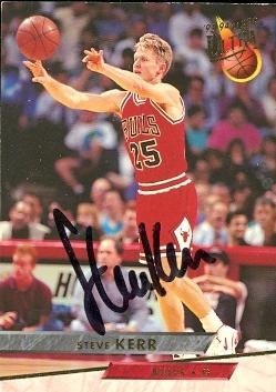 Steve Kerr autographed Basketball Card (Chicago Bulls) 1993 Fleer Ultra #220