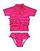 SwimZip Little Girl Rash Guard Swimwear Set Ruffle Me Pretty Pink 18-24 Month