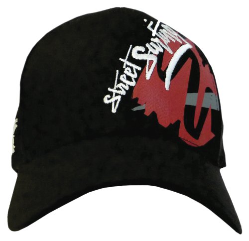 Streetsurfing Herren Malibu Hat, Black/ Red, 17,1cm bis 18,4cm, C2004