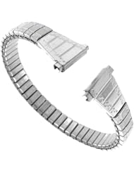 10-13mm Speidel Silver Tone Stainless Ladies Twist-O-Flex Watch Band 1739/02
