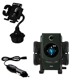HTC StarTrek Car Cup Holder with Car Charger - Uses Gomadic TipExchange