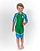 Tuga Boys UPF 50+ Low Tide Short Sleeve One-Piece Swimsuit
