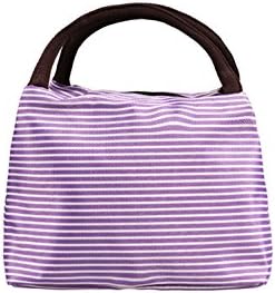 Lunch Bags,Decaral Canvas Convenient Lunch Box Zipper Bag Multi-function Lunch Bag Handbag (Design - 7)