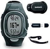 Garmin FR60 Black Fitness Watch Bundle (Includes Foot Pod, Heart Rate Monitor, and USB ANT Stick)