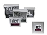 4 in 1 Inter-stackable Photo Frames Silver