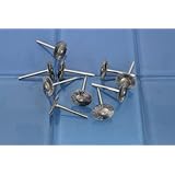 TEMO 10 pc #530 Stainless Steel Bristle FLAT Wire Brush 1/8" shank fit Dremel