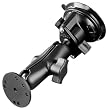 RAM Mounting Systems RAM-B-166-202U RAM Mount Twist Lock Universal Suction Cup Mount with 2.5" Diameter Mounting Base with Universal AMSE Hole Pattern